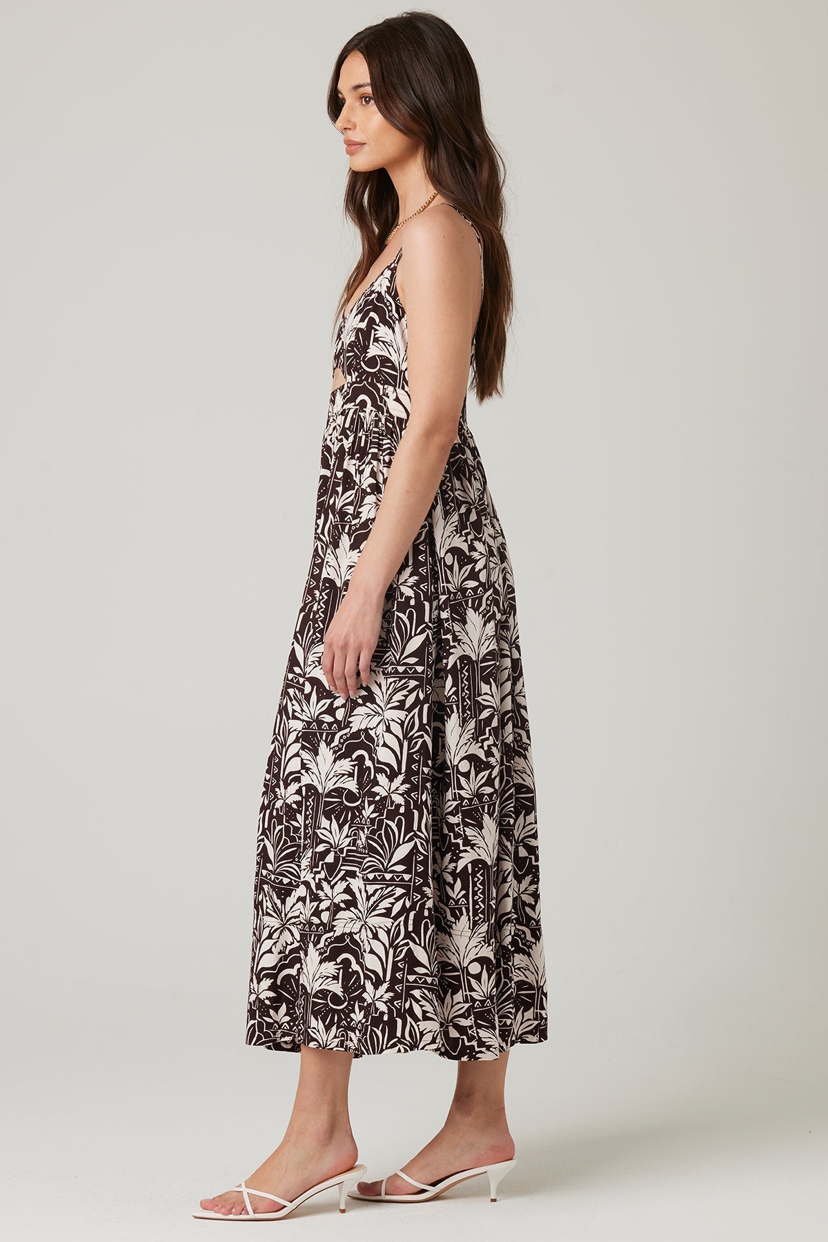 Boden - Smocked Back Elegant Midi Dress Black 2